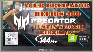 ACER PREDATOR HELIOS 300 ... BUYING & UNBOXING: IT'S JUSTIN'S BIRTHDAY GIFT 2021 GAMING LAPTOP.