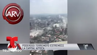 Tiembla la Ciudad de México con un poderoso terremoto | Al Rojo Vivo | Telemundo