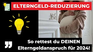 ELTERNGELD 2024 - so kannst DU DEINEN Anspruch auf Elterngeld ab 2024 retten!