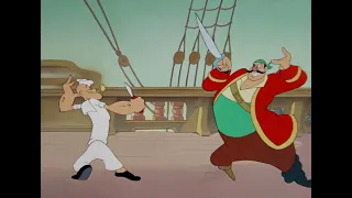 Popeye defeats the Pirates (Popeye the Sailor Man - "Popeye and the Pirates")