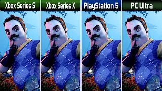 Hello Neighbor 2 - Xbox Series X|S / PS5 / PC - Graphics & FPS & Power Comparison