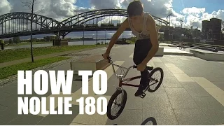 How to Nollie 180 BMX (Как сделать Нолли 180 на БМХ, MTB)  | Школа BMX Online #13