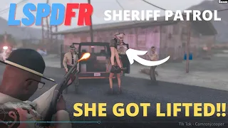 HIT HER WITH THE SHOTTY, SHE FLEW!!! | Sheriff Patrol Thursdays | GTA 5 LSPDFR Mods