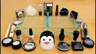 Mixing Makeup Eyeshadow Into Slime ! Black vs White Special Series Part 4 ! Satisfying Slime Video