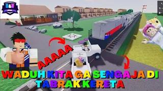 KITA DI TABRAK SAMA KERETA GARA-GARA GA LIHAT KANAN KIRI!! 😱😱