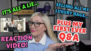 REACTING TO NIKI SKY IT'S ALL A LIE  - SELLING ALL MY LUXURY BAGS!  PLUS MY FIRST Q&A