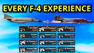 I Got 1 kill with EVERY f-4 in War thunder (this was wild?!)