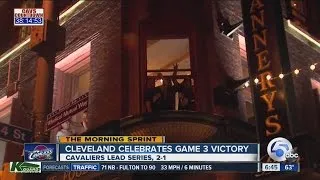 Cavs fans celebrate game 3 win