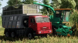 Farming Simulator 22, Заготовка силоса на ДОН-680