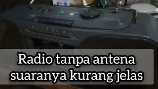 Antena radio pakai kabel serabut tembaga, suara radio fm jernih