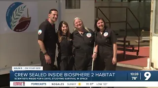 Four-person crew sealed in pressurized habitat at Biosphere 2