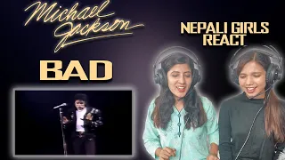 MICHAEL JACKSON REACTION | BAD REACTION | LIVE IN WEMBLEY | NEPALI GIRLS REACT