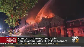 Flames tear through multiple homes in McKeesport