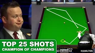 TOP 25 GREATEST SHOTS!!! Champion Of Champions Snooker 2017