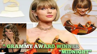 TAYLOR SWIFT Wins Album Of The Year For 'MIDNIGHTS'  2024 GRAMMYs