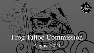 Frog Tattoo Commission | Luke Stoiber | 08/09/2021