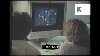 1970s USA, People Working on Desktop Computer