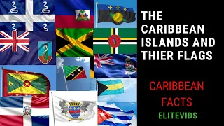 THE CARIBBEAN COUNTRIES, POINTS OF INTEREST AND FLAGS