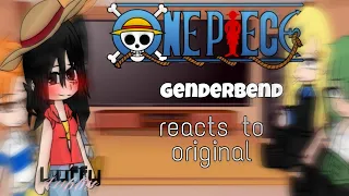 One piece genderbend characters react to original || No ships || ラーゼン・ギ