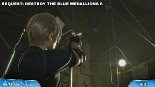 Resident Evil 4 Remake - Destroy The Blue Medallions 6 All Locations (RE4)