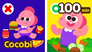 Yes Yes Vegetables Song + More! | Healthy Foods & Habits Songs for Kids | Cocobi