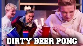 GIO KOKHALST DOOR DIRTY BEER PONG | Kalvijn, Dylan, Gio, Sophie | Challenges Cup #1