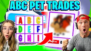 Trading Pets In Alphabetical Order! ABC Challenge! *Shocking* Roblox Adopt Me!