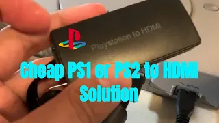 Oneme PS1 PS2 To HDMI cable CHEAP solution