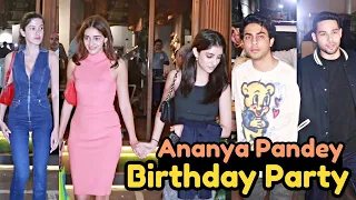 Ananya Pandey Birthday Party Wit Aryan Khan, Navya Naveli Nanda, Shanaya Kapoor, Siddhant Chaturvedi