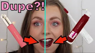 NEW Rare Beauty Lip Oil VS Uoma It's Complicated Lip Oil! | Dupe?!