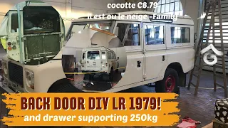 Land rover serie 3 transformation/ diy  Back door & drawer