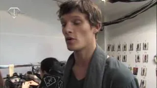 FashionTV - FTV.com - MILAN MEN Fall - Winter 10 - 11 - ERMANNO SCERVINO BACKSTAGE