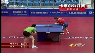 Ma Lin Wang Liqin 2007 Qatar Open Table Tennis