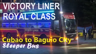Cubao to Baguio City | On board the Victory Liner Royal Class Sleeper Bus
