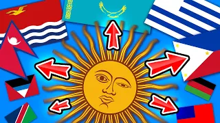 Argentine Sun Occupies Country Flags!