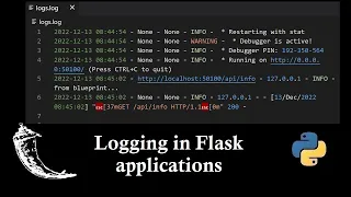 Logging in python flask applications