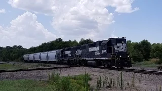 NS P77 at Devine Jct w/ HH GP38-2 duo