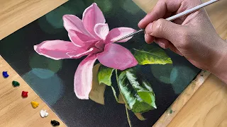 Flower Portrait / Acrylic Painting / Correa Art