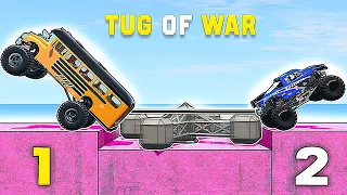 Tug of War - What is the most powerful Vehicle? - BeamNG Drive