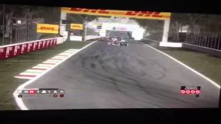 Insane drift on f1 2012 then casually drive away