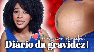 DIÁRIO DA GRAVIDEZ - O PRIMEIRO TRIMESTRE | Passei muito mal, tive muito enjoo!