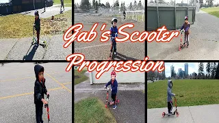 4 year old kid's 7 days Scooter Progression / Gab's scooter