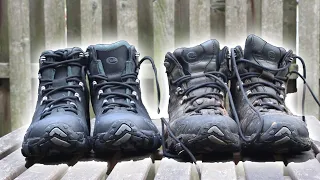 4 YEARS LATER Boots Review | Oboz Men's Bridger BDRY Hiking boot | new vs. old