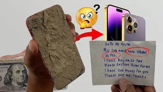 😰How i Restore Destroyed Dirty iPhone 8 Plus into iPhone 14 Pro For My Poor Fan ??  Hmm.....!