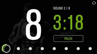 Tabata Timer -  8 rounds of 20 seconds with 10 second rests