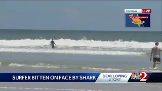 Surfer bitten in the face by shark in New Smyrna Beach