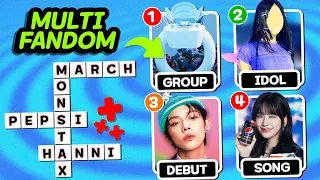 MULTIFANDOM KPOP PT6 | KPOP CROSSWORD QUIZ GAMES