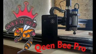 Выравниваем жертвенный стол, первые работы из дерева на ЧПУ станке Bulkman3d Queenbee Pro.