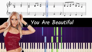 How to play piano part of Beautiful by Christina Aguilera