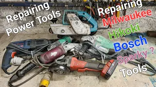 A Box of Hikoki tools in for repair, as well as a few Bosch, Milwaukee, and i think a Sparky machine